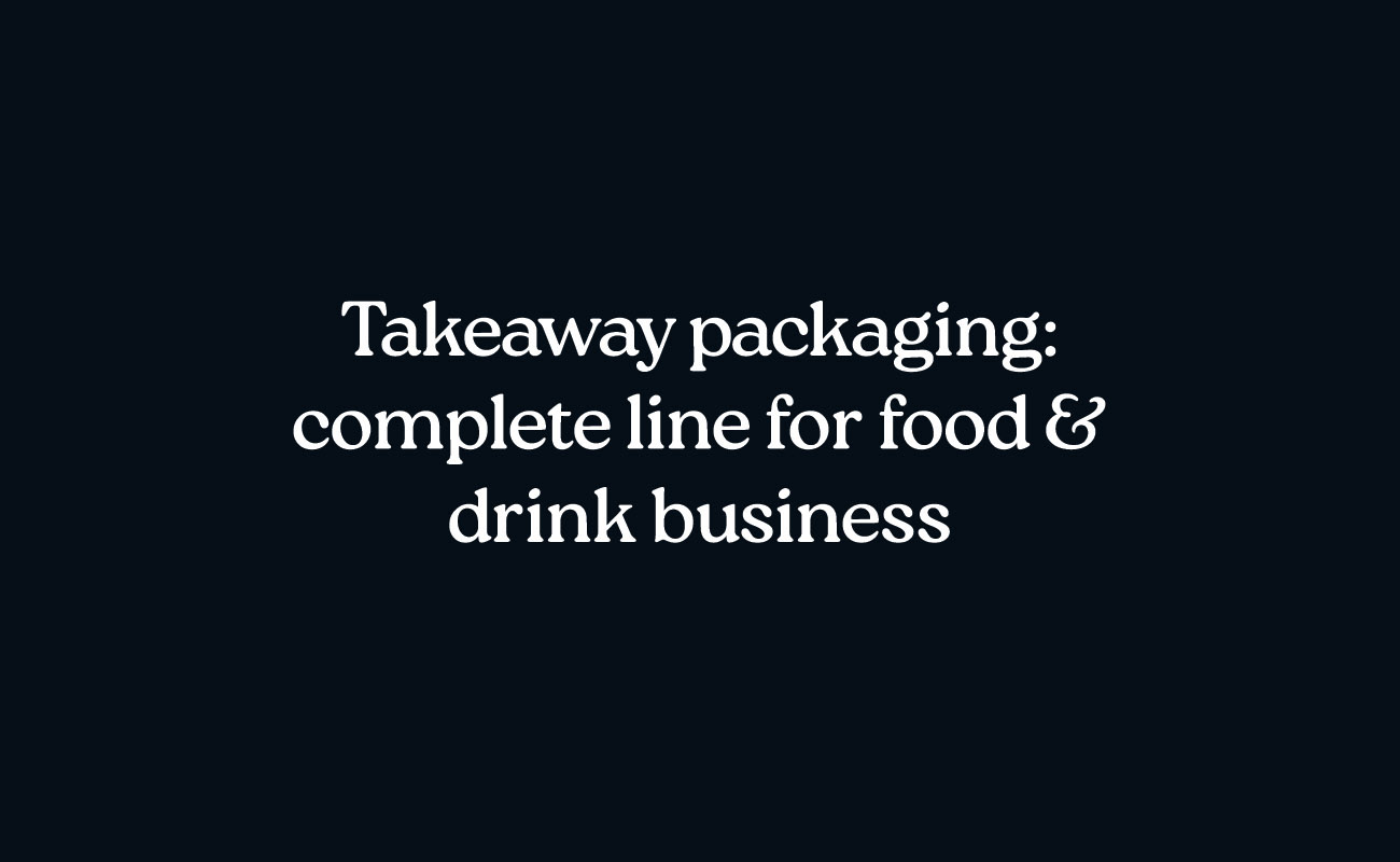 Takeaway packaging